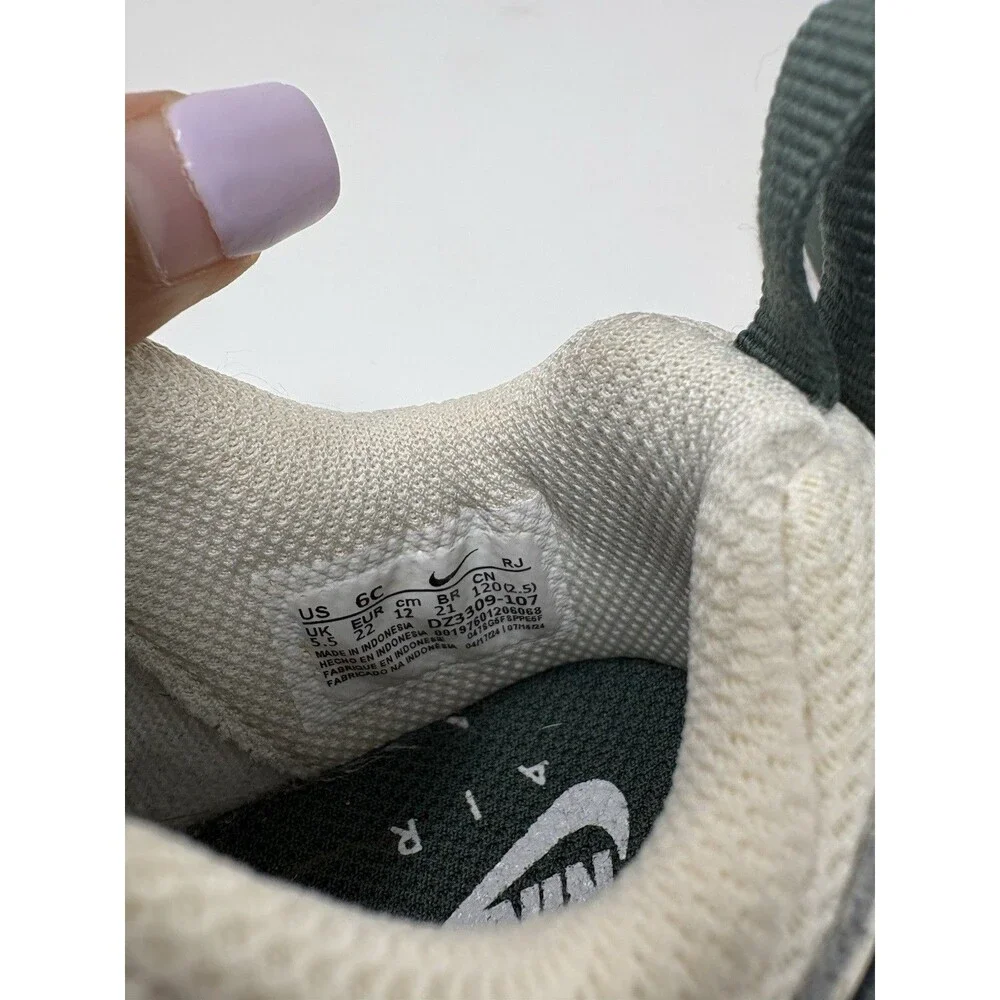 Nike Air Max 1 EasyOn Toddler Size 6C DZ3309-108 White Stadium Green
